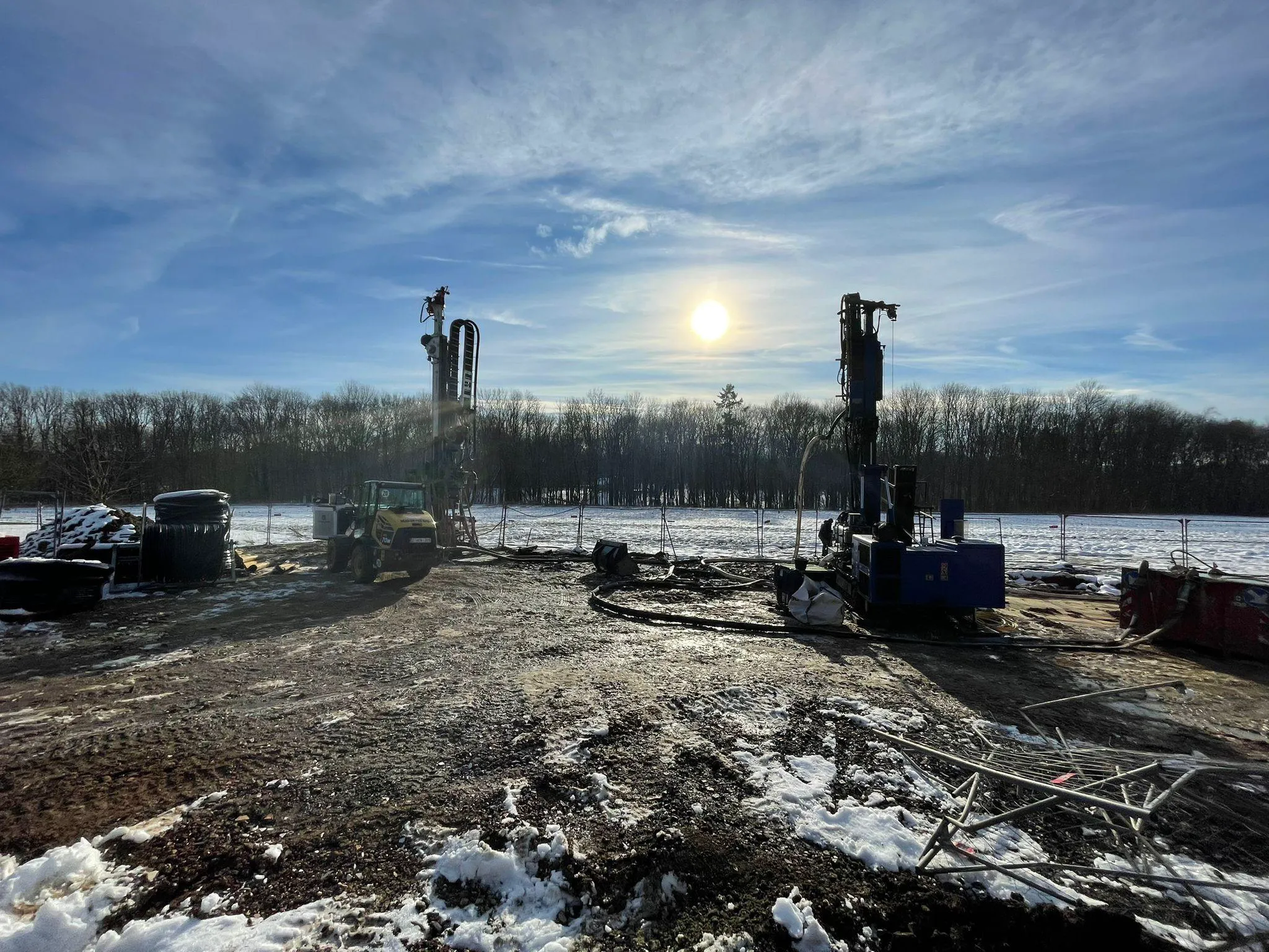 Forage geothermique a sualee